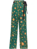 Agua By Agua Bendita Memoria Esotérico wide-leg trousers - Green