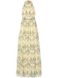 Agua By Agua Bendita Acanella Habitat halter maxi dress - Neutrals