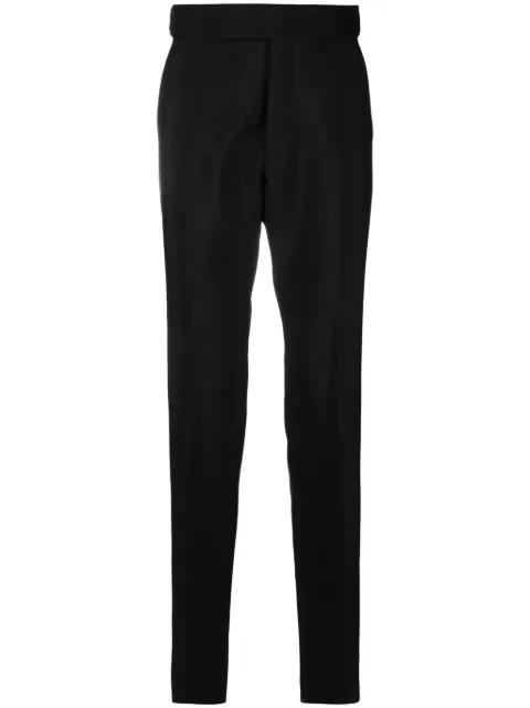 TOM FORD tapered-leg mohair-blend trousers