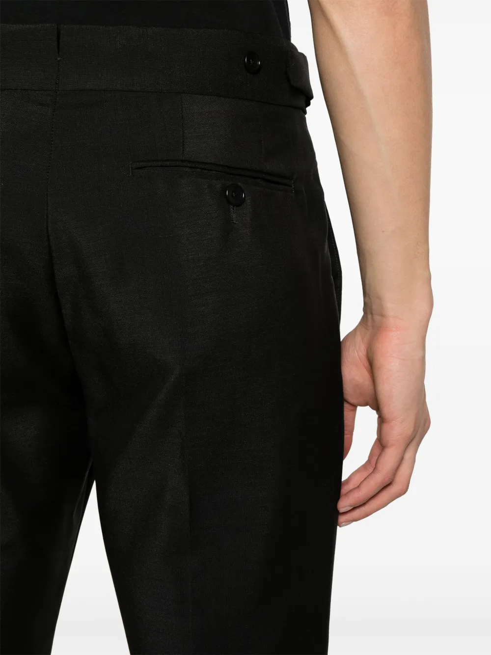 TOM FORD Broek met toelopende pijpen Zwart