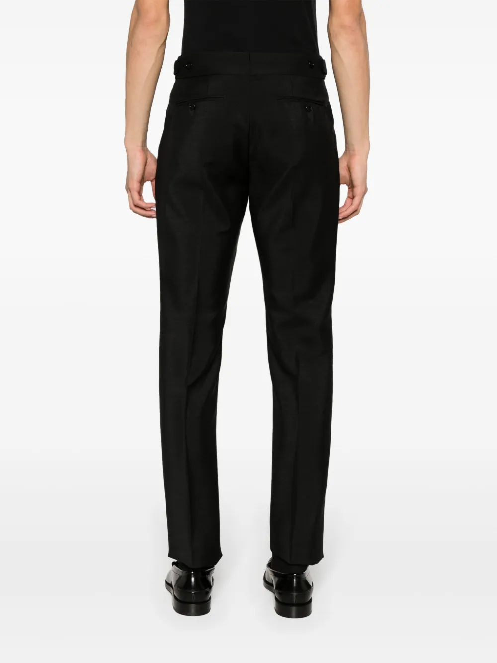 TOM FORD Broek met toelopende pijpen Zwart