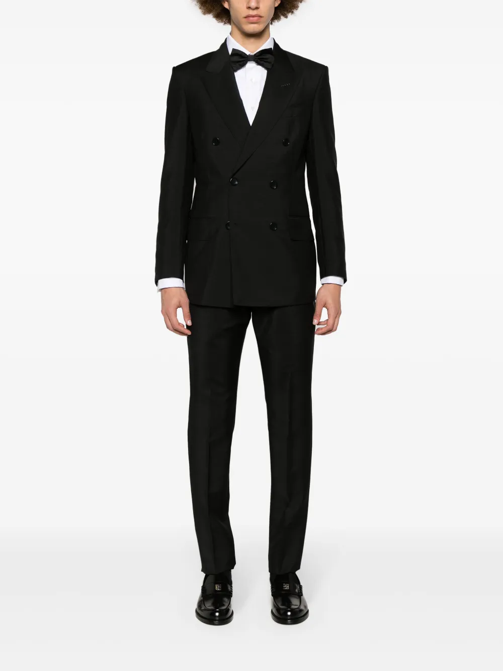 TOM FORD Broek met toelopende pijpen Zwart