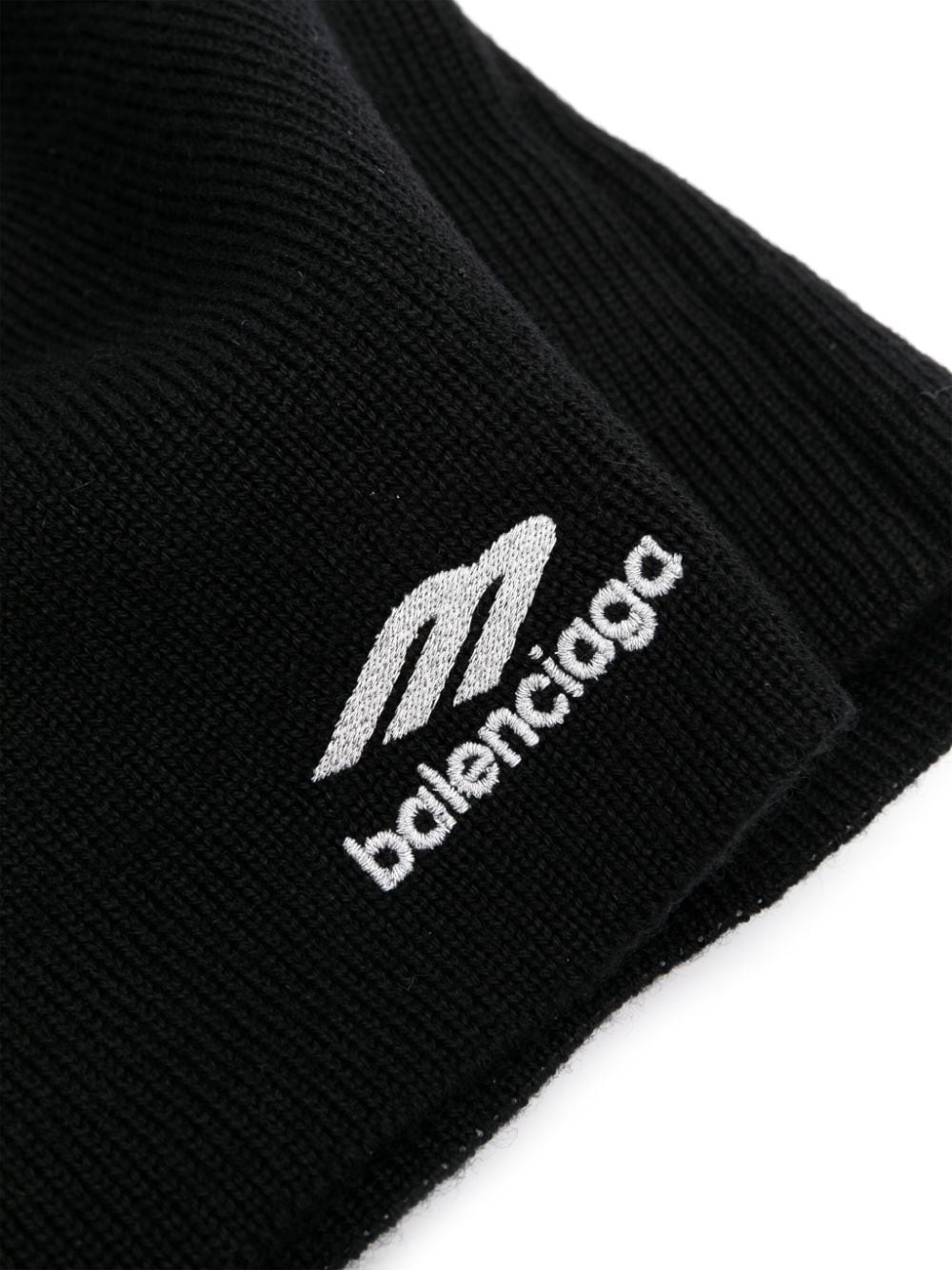 Shop Balenciaga 3b Sports Icon Goggle Beanie In Black
