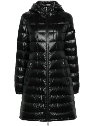 【送料&関税込】Moncler Hiengos Long Black Parka Black Hiengos Hooded Rain Coat - Long Jackets & Parka for