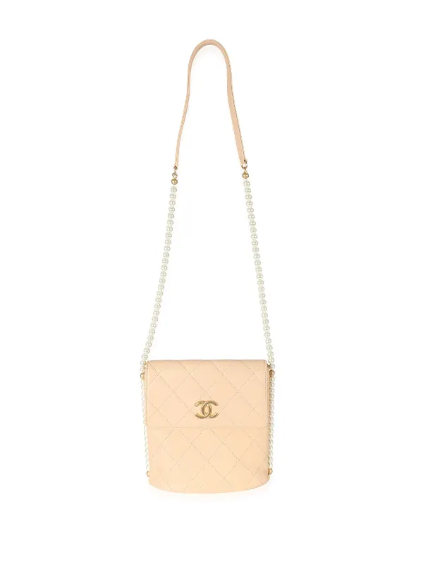 CHANEL Pre-Owned 2019 キルティング バッグ | ニュートラル | FARFETCH JP