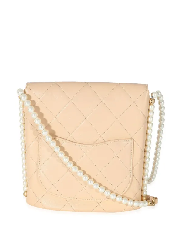CHANEL Pre-Owned 2019 キルティング バッグ | ニュートラル | FARFETCH JP
