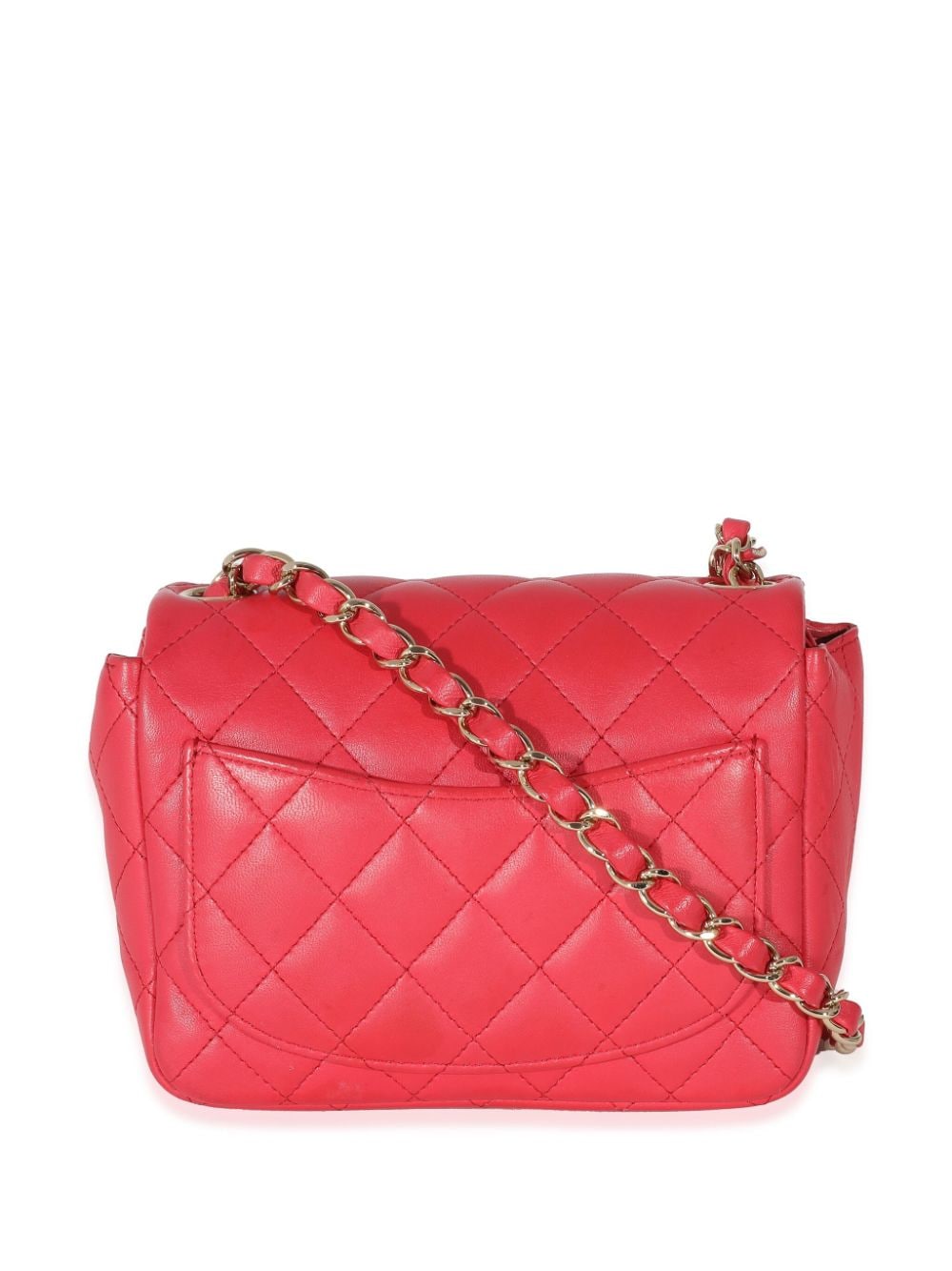 CHANEL Pre-Owned diamond-quilted Square Flap bag - Roze
