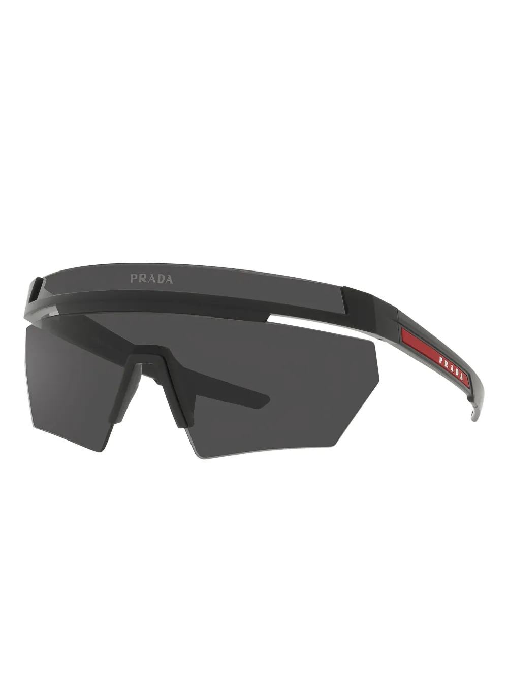 Prada Eyewear Zonnebril met logodetail Zwart