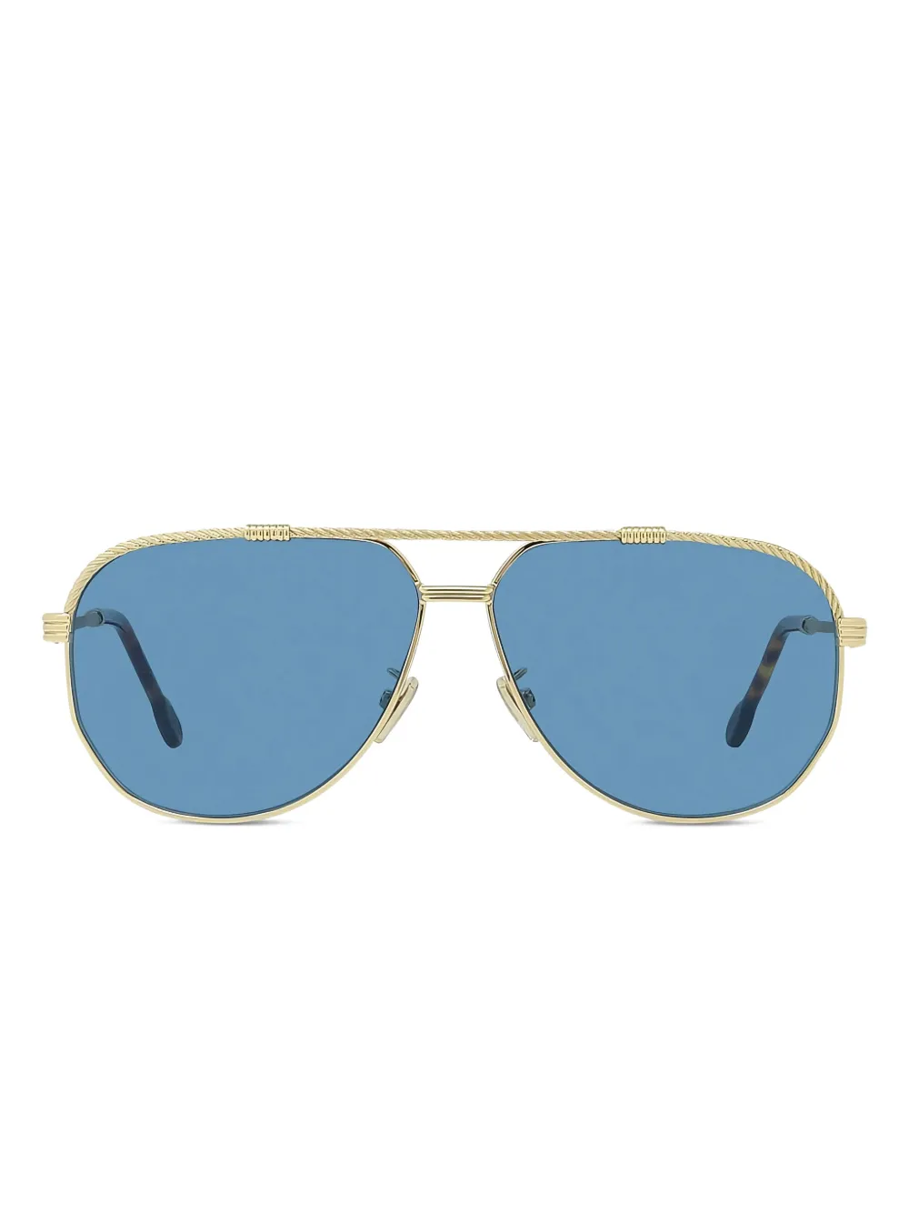Fred cable-detail sunglasses | Yellow | Image 1