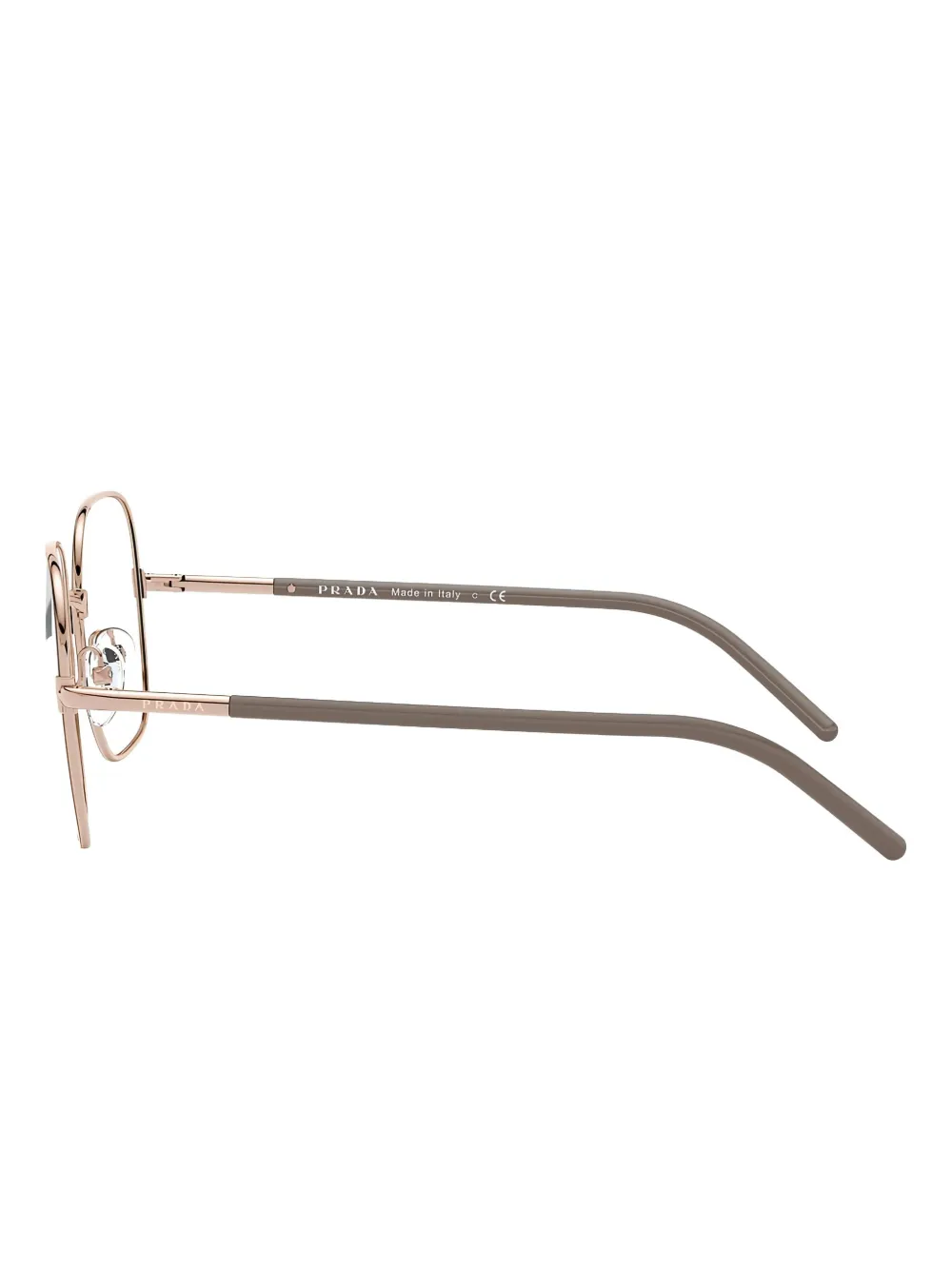 Prada Eyewear Bril met vierkant montuur Goud
