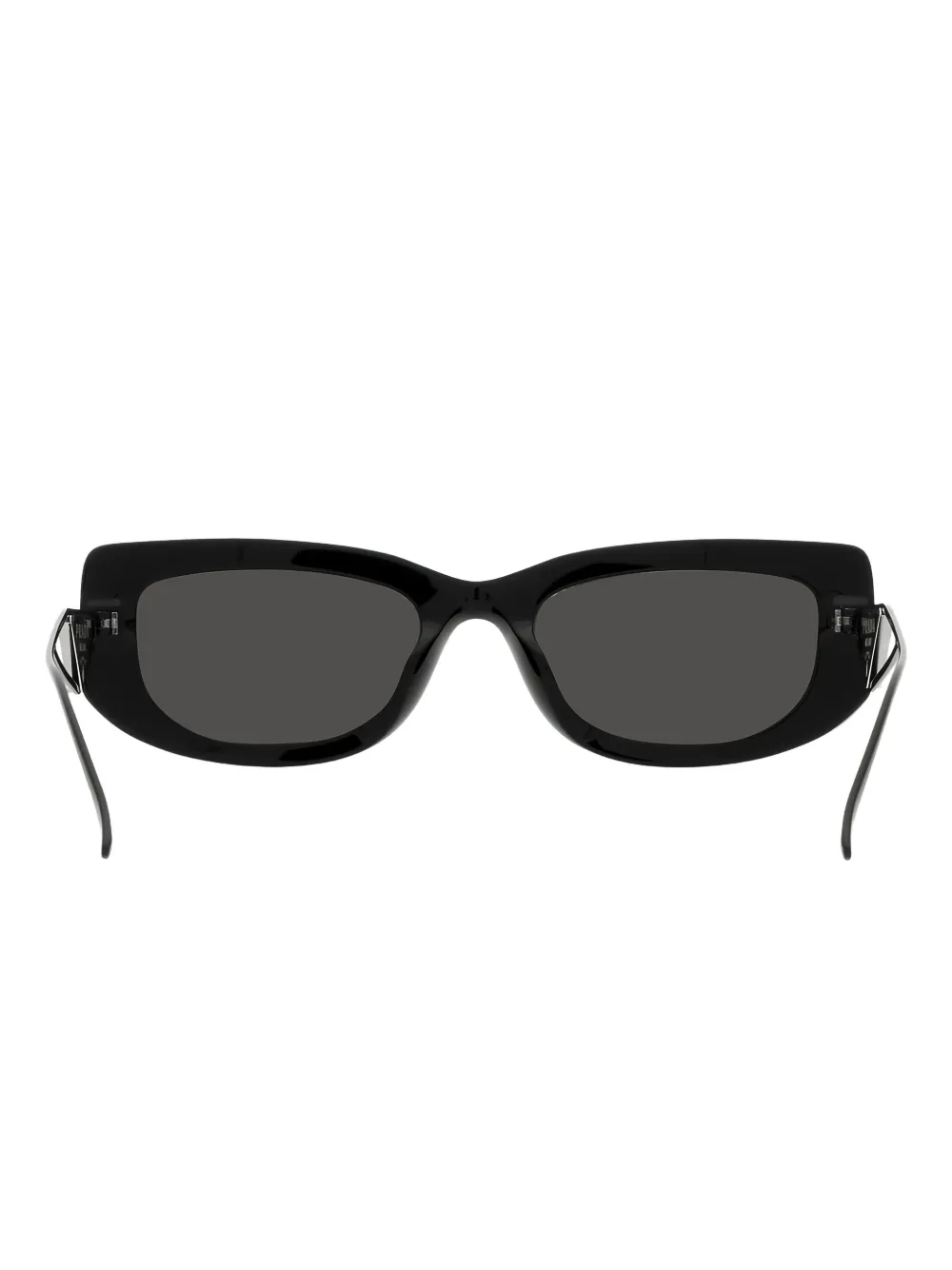 Prada Eyewear triangle-plaque square-frame sunglasses - Zwart