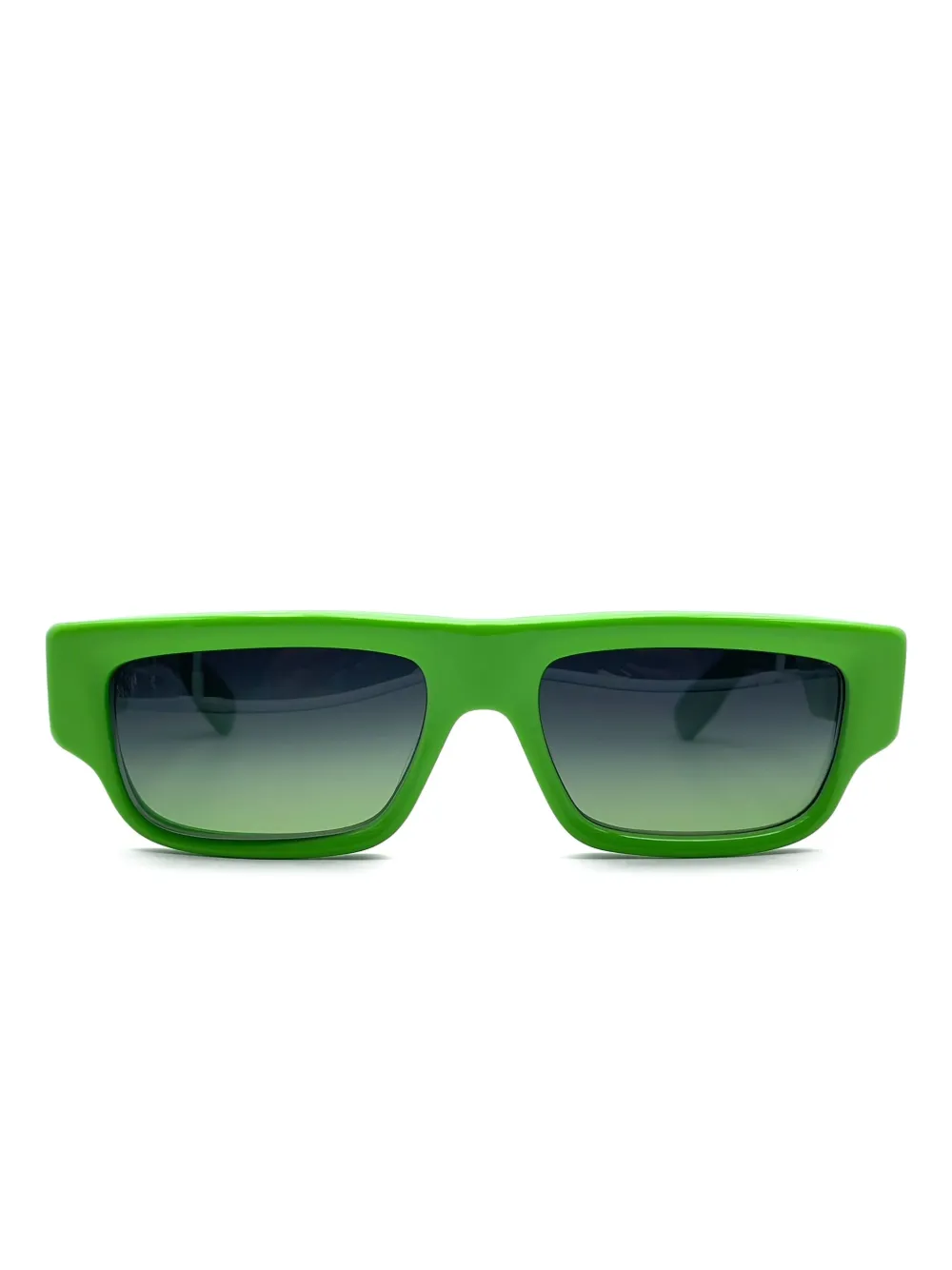 Chrome Hearts Girth Quake rectangle sunglasses | Green | Image 1