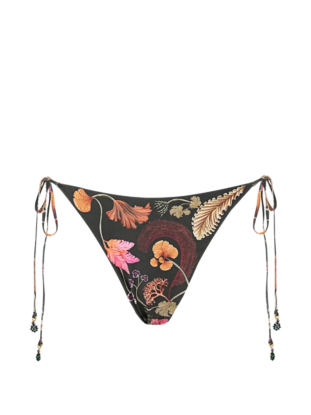 Agua By Agua Bendita Slip bikini con ricamo - Nero
