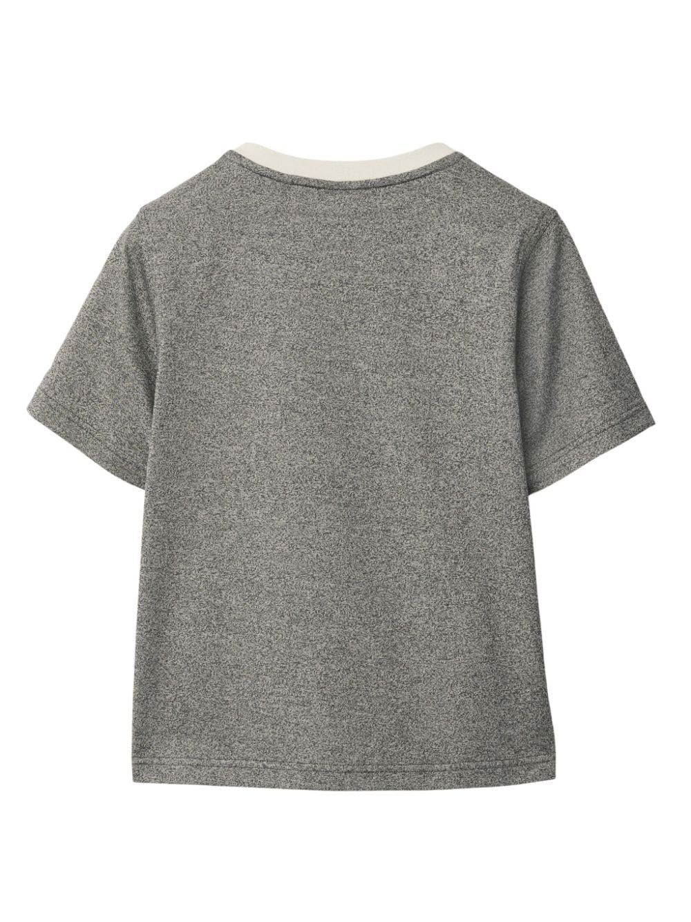 Shop Burberry Ekd-motif Cotton T-shirt In Grey