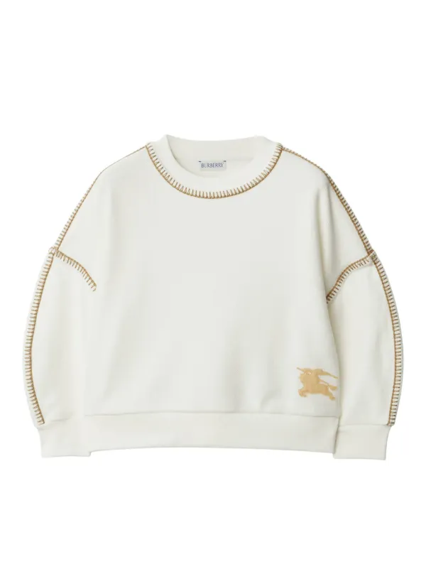 Burberry Kids EKD drop-shoulder Cotton Sweatshirt - Farfetch