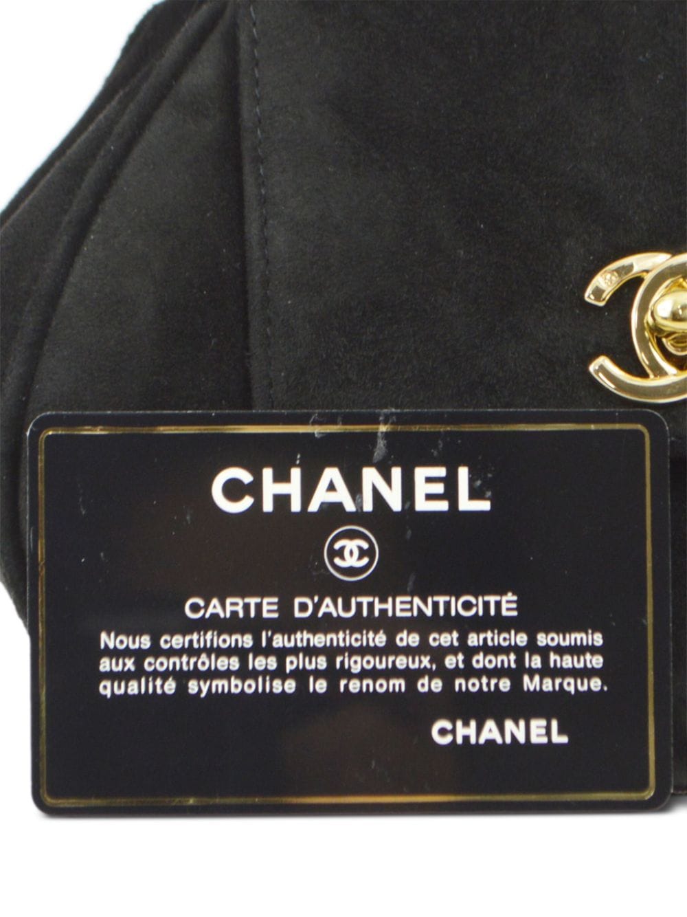 Pre-owned Chanel Cc 旋扣旋褶设计手提包（1997年典藏款） In Black