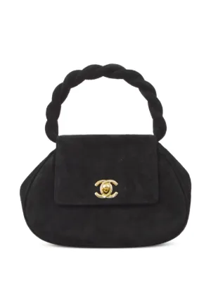 CHANEL Pre-Owned 1997 CC turn-lock Handbag | Black | FARFETCH