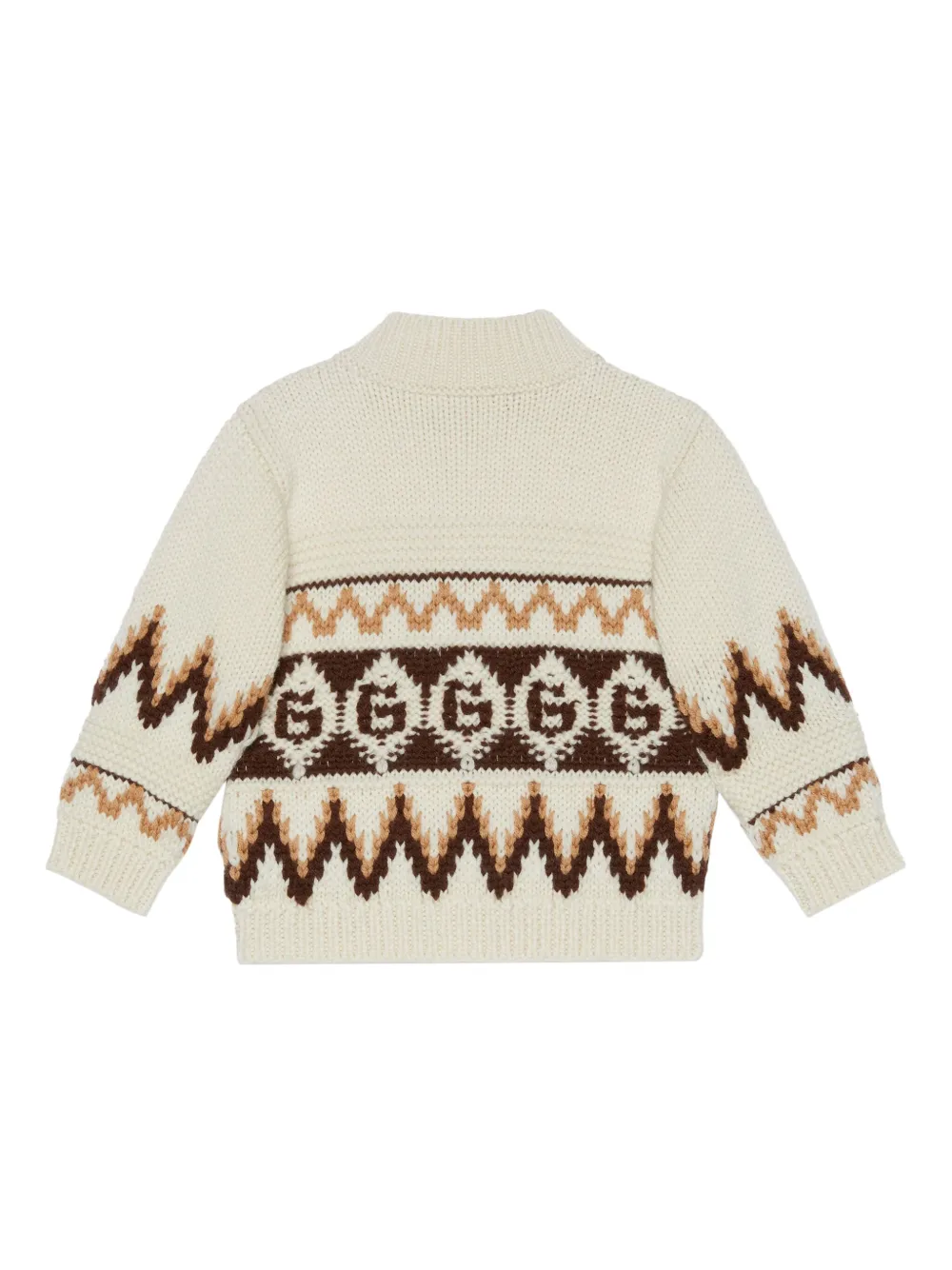 Gucci Kids Vest met jacquard - Beige