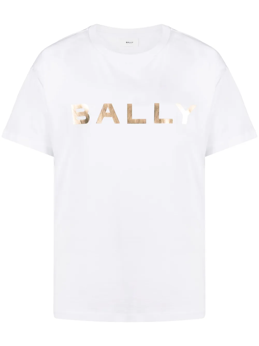 Bally Logo Printed Crewneck T-shirt In Weiss