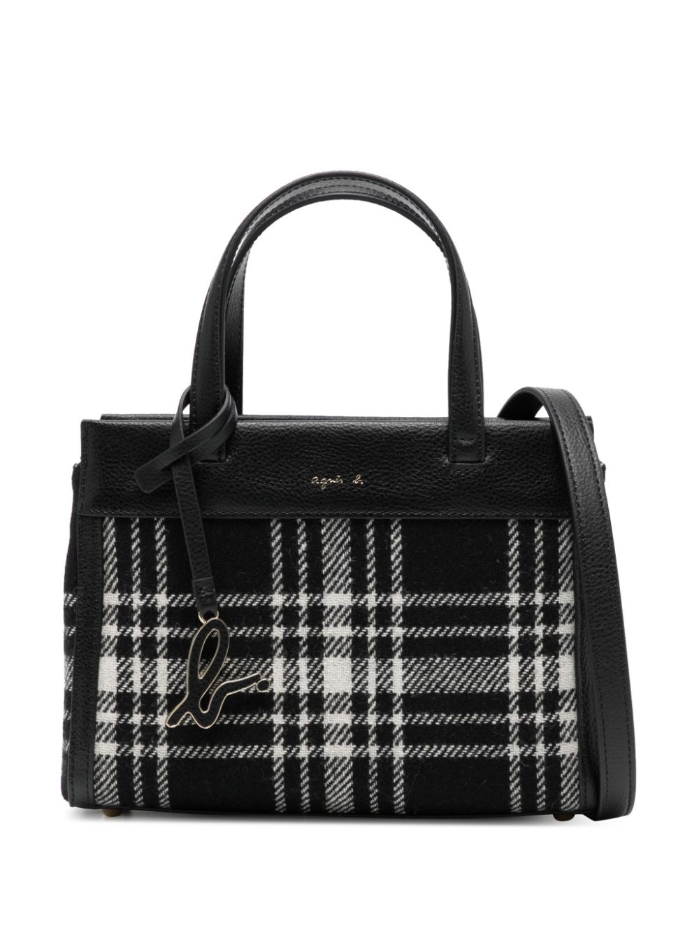 Agnès B. Plaid-check Wool Crossbody Bag - Farfetch