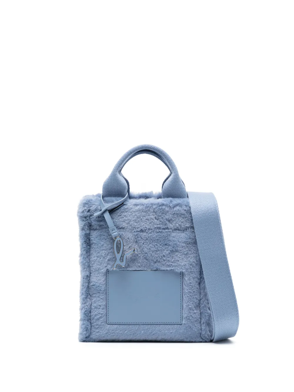 Agnès b. logocharm fauxfur Crossbody Bag Farfetch
