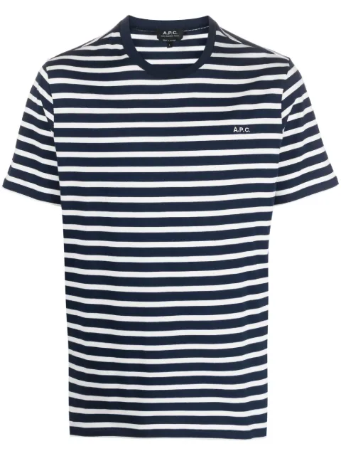 A.P.C. stribet T-shirt