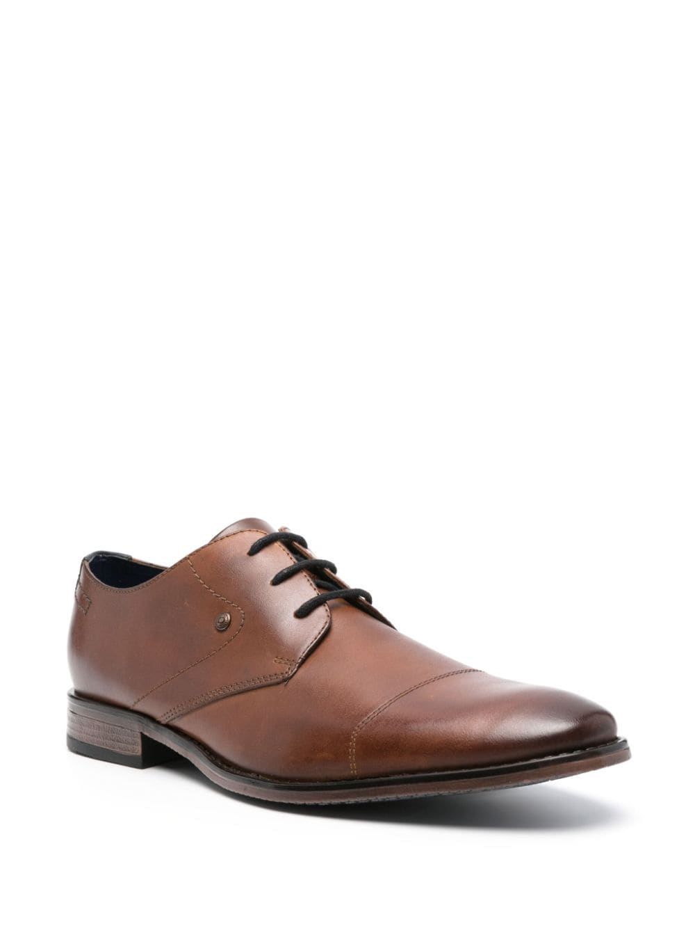 Shop Bugatti Rinaldo Eco Business Derby Shoes In Brown