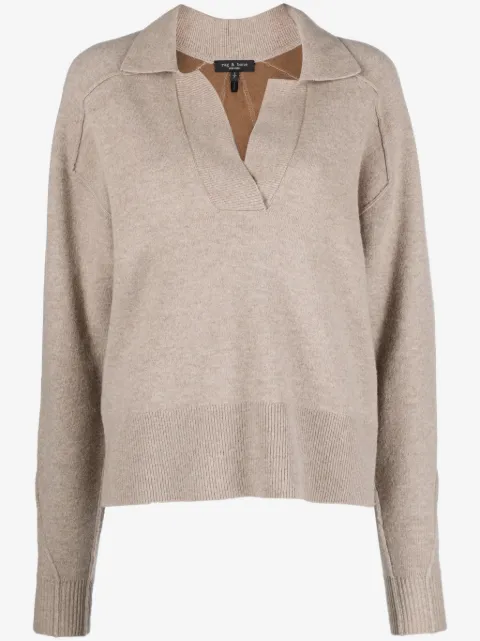 rag & bone suéter tipo playera tipo polo Bridget