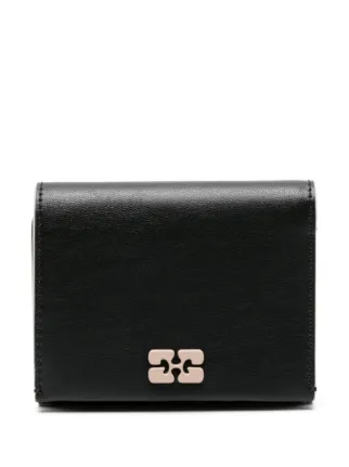 人気商品【GANNI】ガニー・ブー ブラック三つ折り財布 ガニー GANNI Ganni Bou Trifold A5388 5898 099 レディース