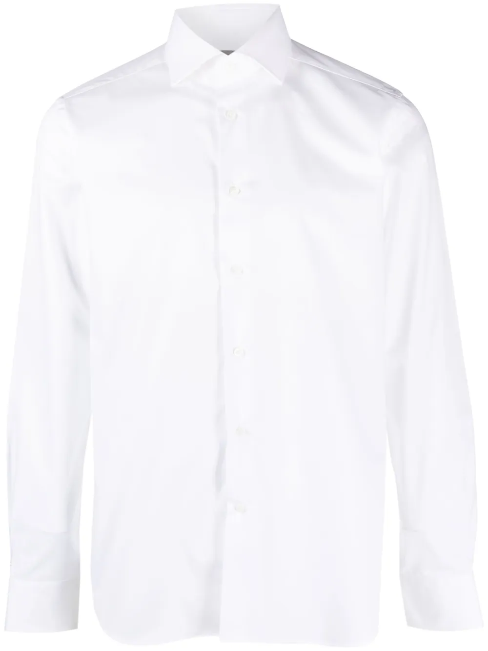 Corneliani White Cutaway-collar Button-up Shirt In White