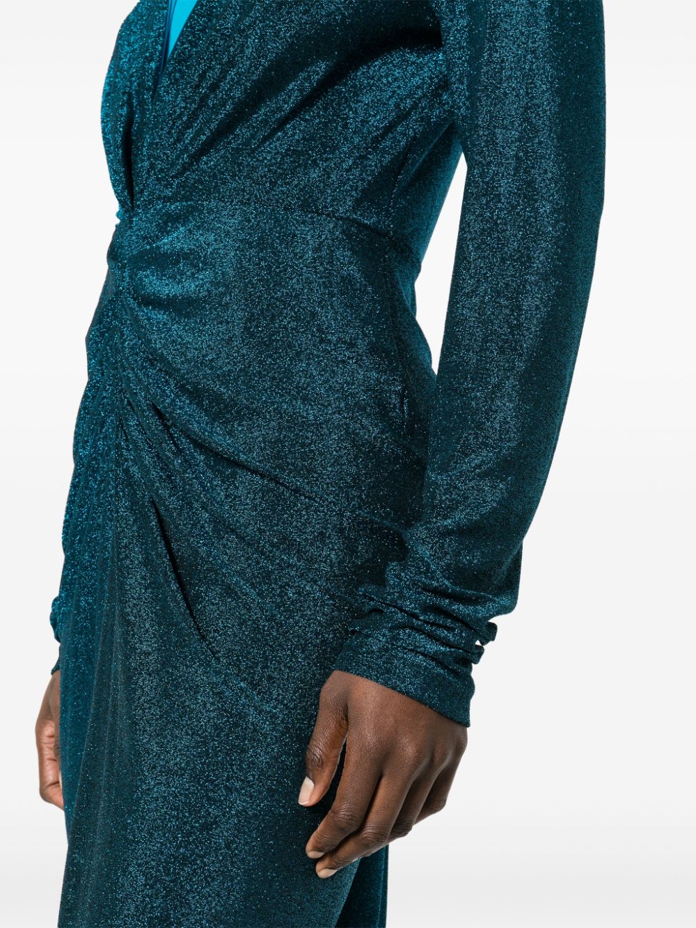 Shop Diane Von Furstenberg Hades Midi Dress In Blue