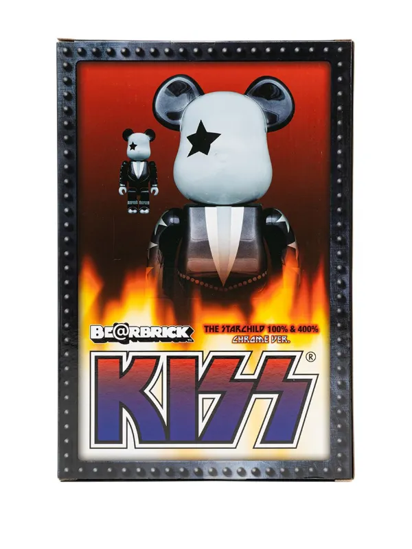 MEDICOM TOY x KISS Star Child BE@RBRICK 100% And 400% Figure Set 