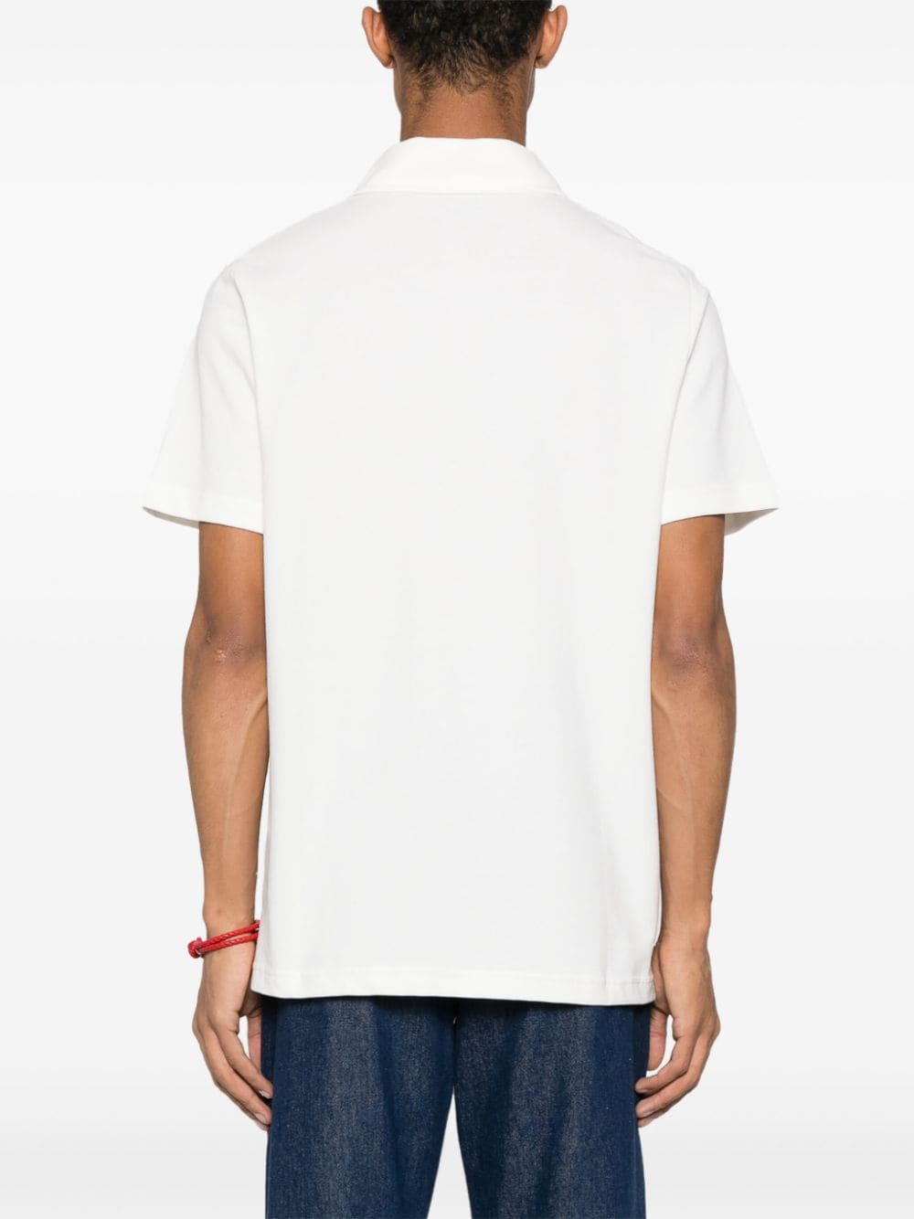 Shop Apc Antoine Cotton Polo Shirt In White