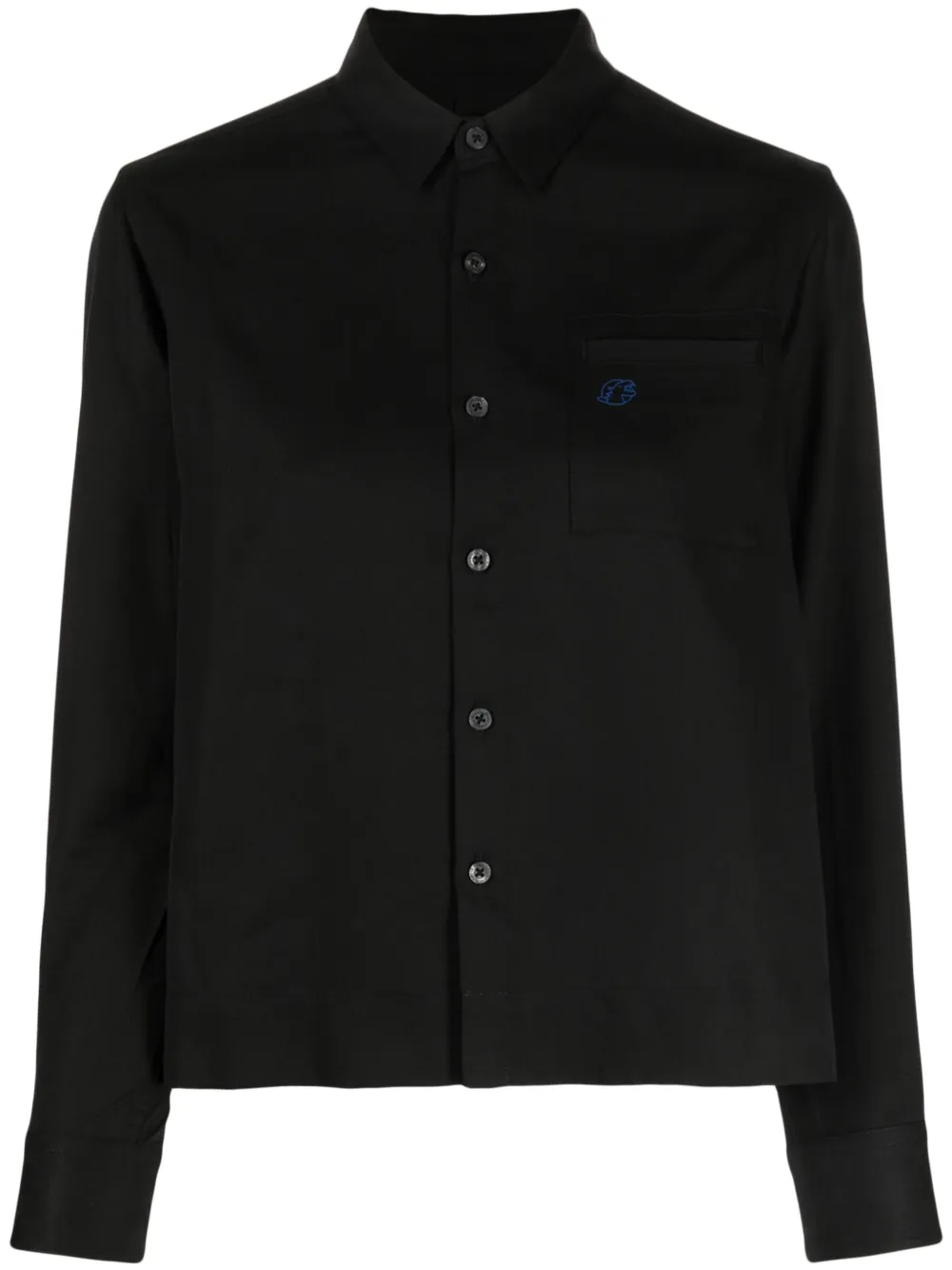 Sport B. By Agnès B. Logo-print Button-up Shirt In Black