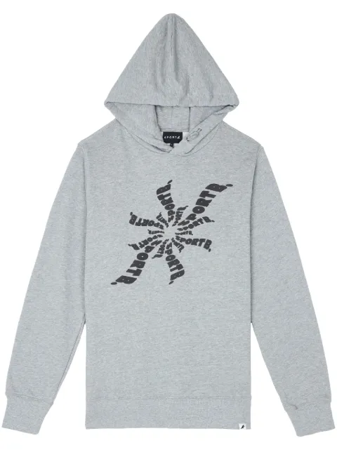 SPORT b. by agnès b.  logo-print cotton hoodie