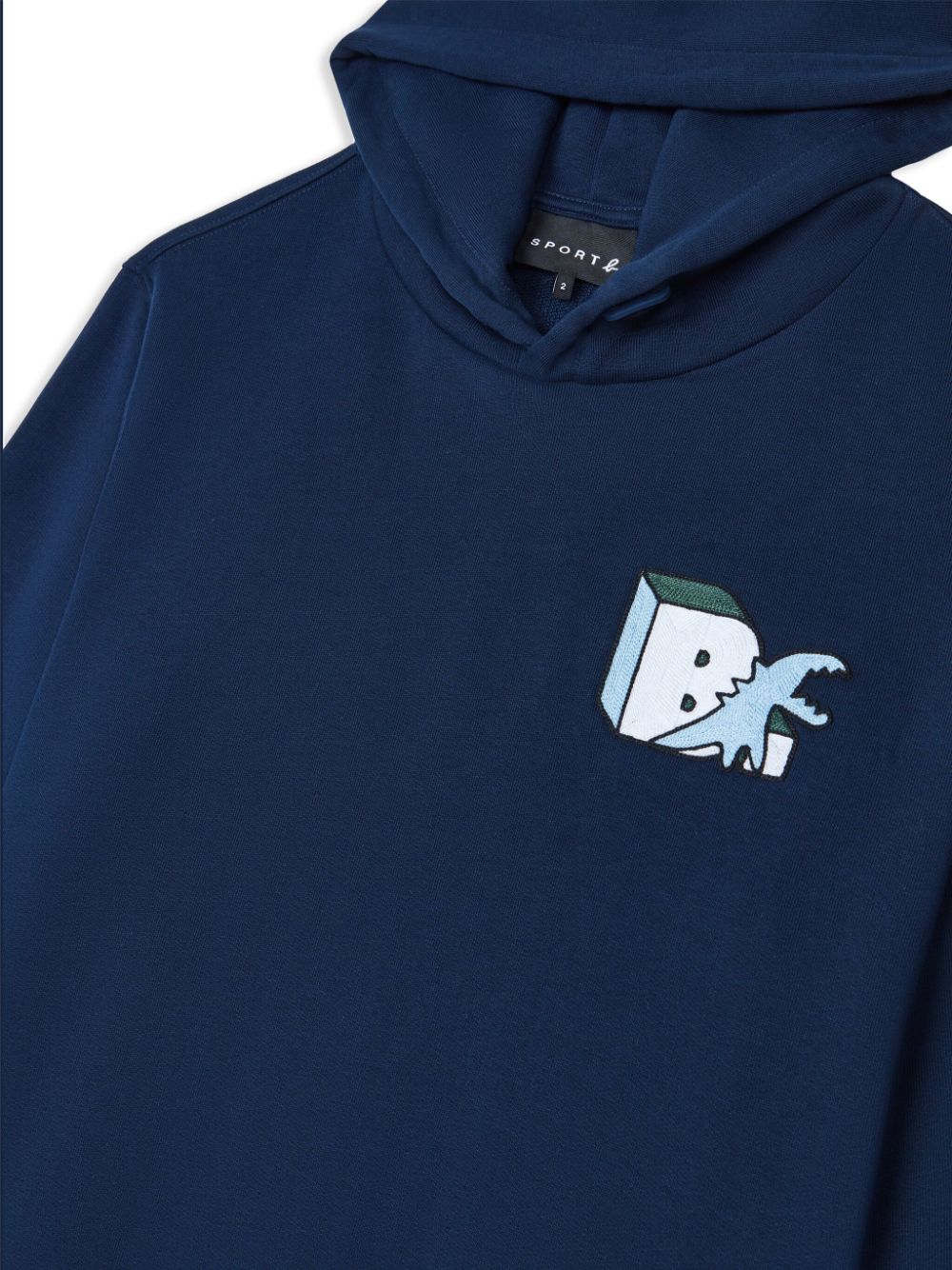 Shop Sport B. By Agnès B. Logo-print Cotton Hoodie In Blue