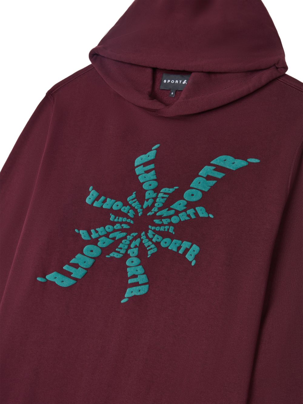 SPORT b. by agnès b. Katoenen hoodie met logoprint - Rood