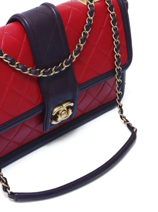 CHANEL キルティング ショルダーバッグ レッド - メルカリ