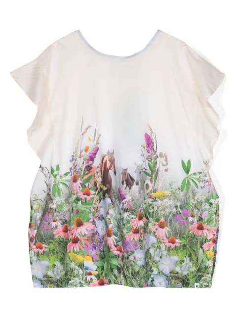 Molo floral-print organic cotton dress