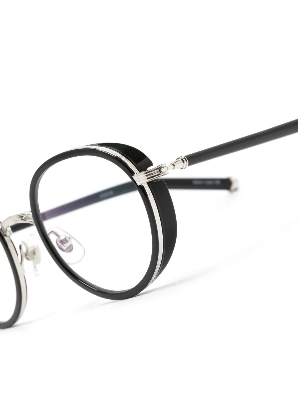 Matsuda M3134 bril met rond montuur Zwart