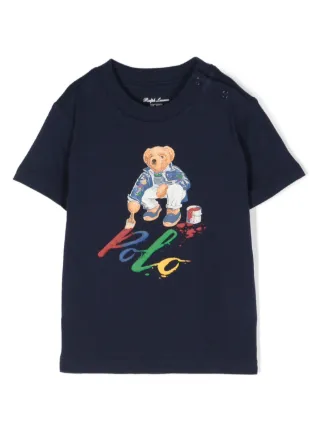 Ralph Lauren テディベア POLOロゴ入り Ralph Lauren Purple Label Polo Bear プルオーバー | ホワイト