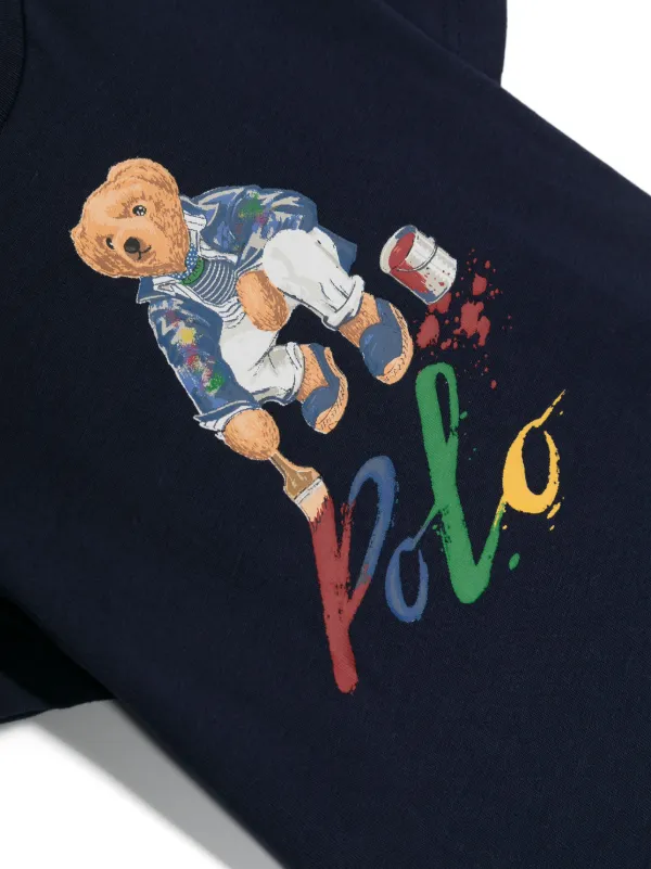 POLO RALPH LAUREN KIDS テディベア Tシャツ | ブルー | FARFETCH JP