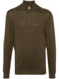 Kiton high-neck mélange-effect jumper - Green