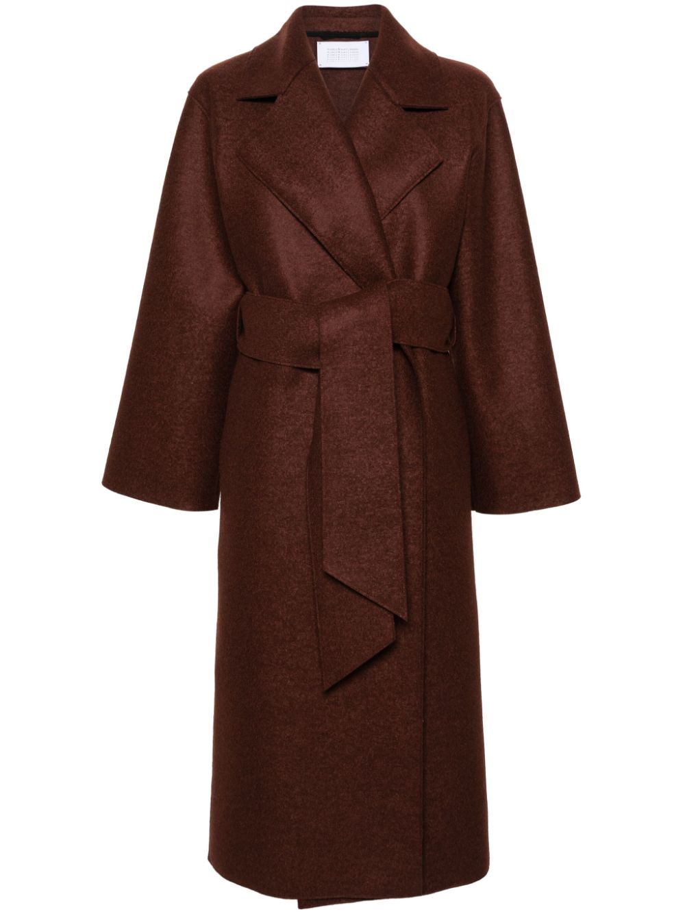 belted virgin wool coat