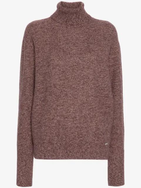 Kiton roll-neck speckle-knit jumper