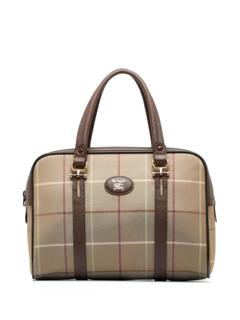 Burberry Pre-Owned Vintage Check logo-appliqué handbag
