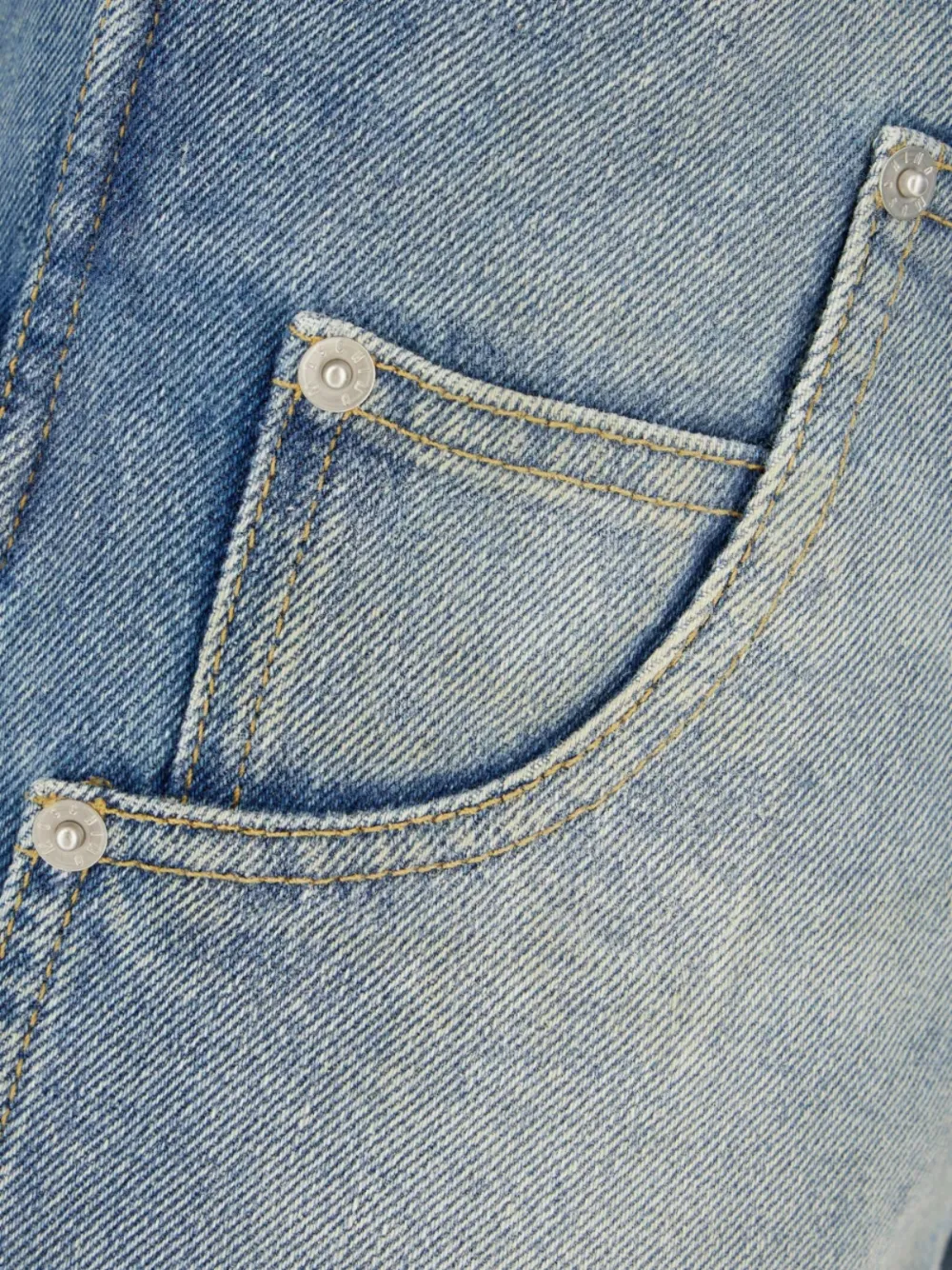 Moschino Mid waist jeans met wijde pijpen Blauw