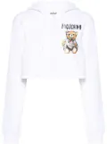 Moschino Teddy Bear-print zip hoodie - White