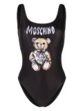 Moschino Teddy Bear-print swimsuit - Black