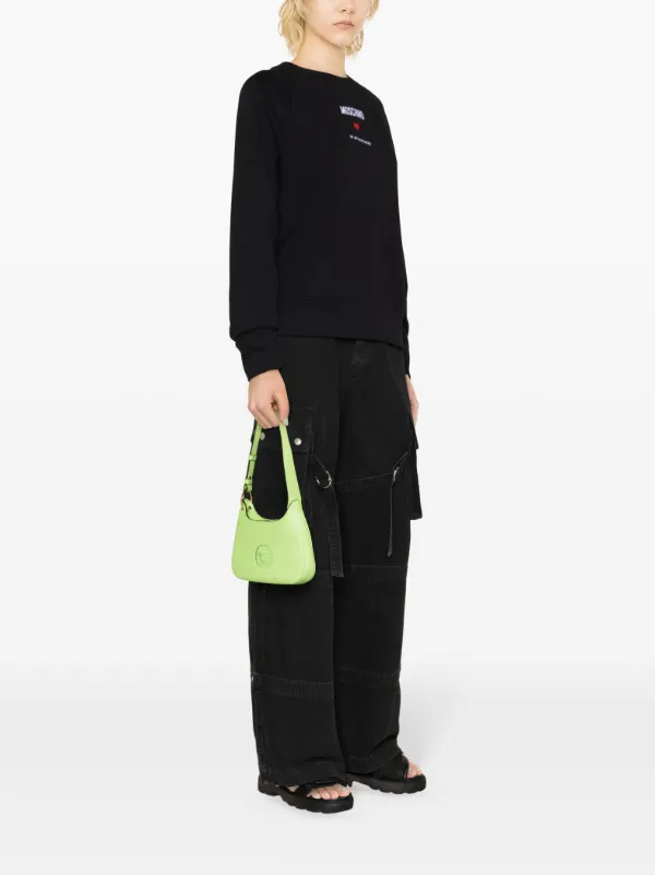 【関税込み】Moschino ブラック ロゴ スウェットシャツ Moschino ロゴ スウェットシャツ | ブラック | FARFETCH JP